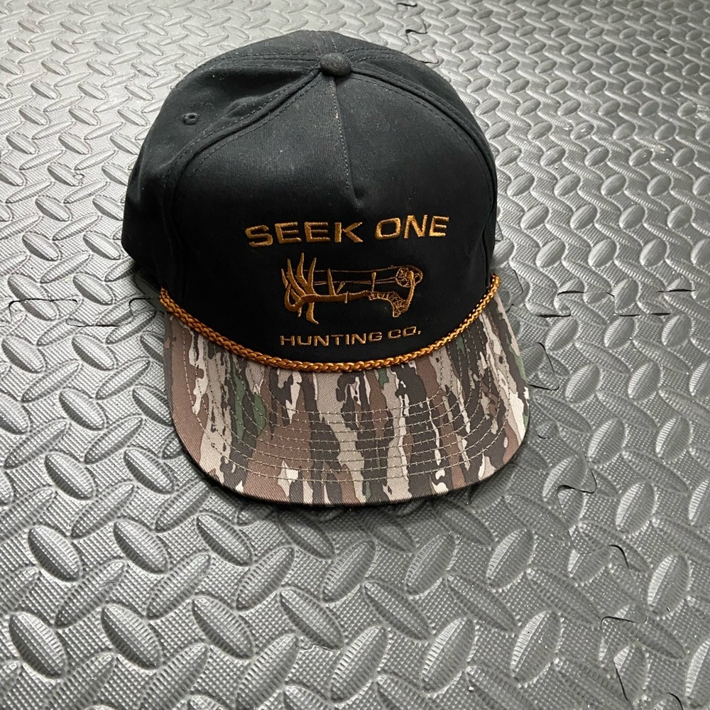 Black and Camouflage Cap